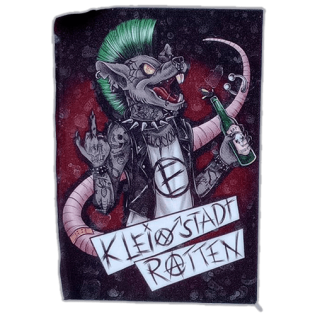 Kleinstadt Ratten wanted street sticker