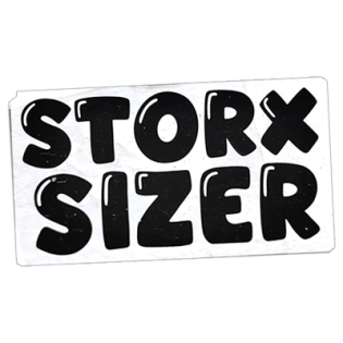 Storx Sizer wanted street sticker