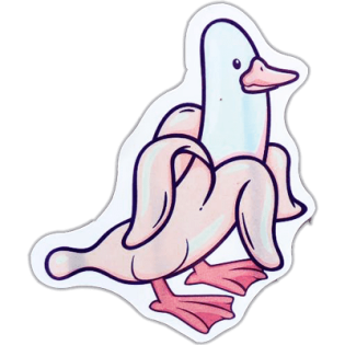 Goose - Banana wanted street sticker