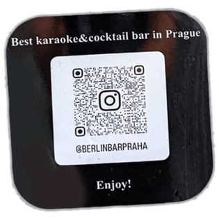 Berlin Bar Praha wanted street sticker