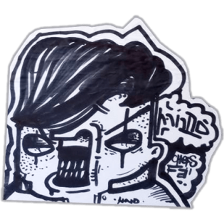 HND wanted street sticker