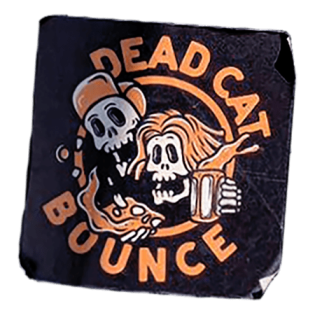 Dead Cat Bounce wanted street sticker