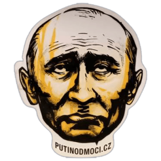 Putin od moci wanted street sticker