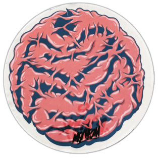 "Meaysm" wanted street sticker