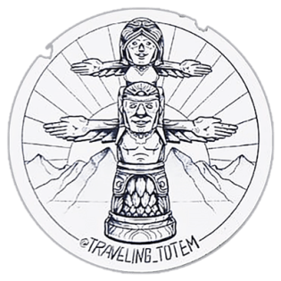 Traveling Totem wanted street sticker