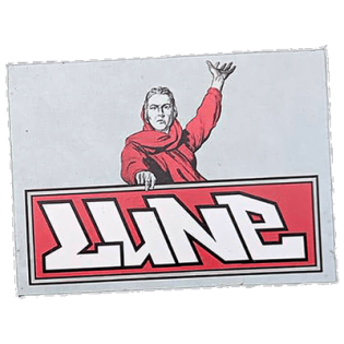 Lune wanted street sticker