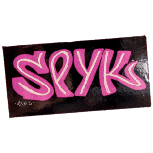 Spyk wanted street sticker