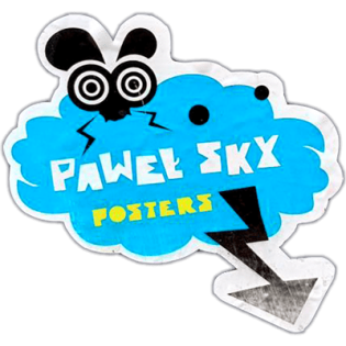 Pawel Sky Posters wanted street sticker