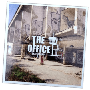The Office skateboards wanted street sticker
