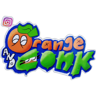Orange and Conk wanted street sticker