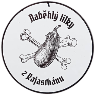 Naběhlý lilky wanted street sticker spotted on Snezka