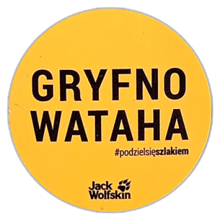 Jack Wolfskin wanted sticker spotted on Sněžka in 2025