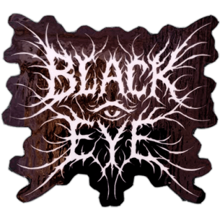 Black Eye wanted street sticker spotted in Prešov in 2025