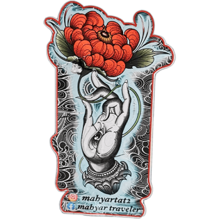 Mahyarttattoo wanted sticker spotted in Bangkok in 2025