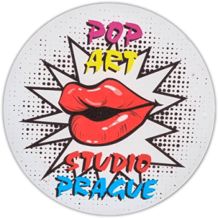 Pop art studio Prague wanted street sticker spotted in Prague in 2025