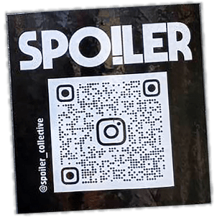 Spoiler wanted sticker spotted in Prešov in 2025