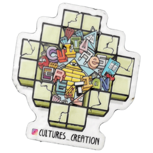 Cultures Creation wanted street sticker spotted in Bangkok in 2025