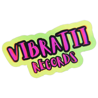 Vibratii Records street sticker spotted in Bangkok in 2025