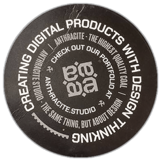 Anthracite Studio wanted sticker spotted in Prague in 2025
