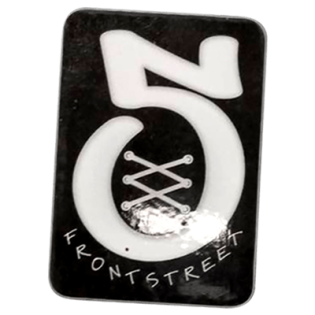 Frontstreet wanted sticker spotted in Prague in 2025