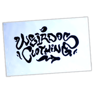 Weirdos Clothing wanted sticker spotted in Prešov in 2025