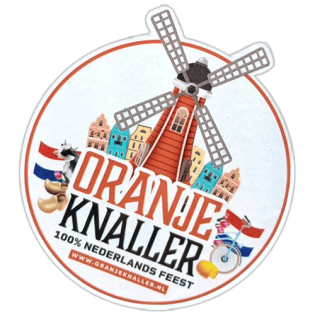 Oranje Knaller wanted sticker spotted in Prague in 2025