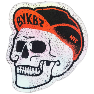 BYKBZ NYC wanted street sticker spotted in Bangkok in 2025