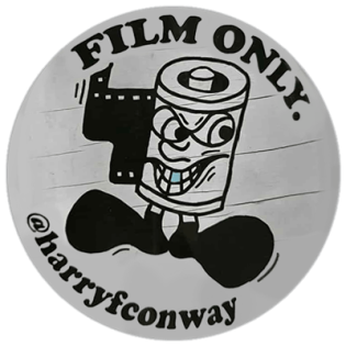 Film Only wanted street sticker spotted in London in 2025