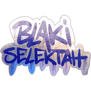 Blaki Selektah wanted street sticker spotted in Prague in 2025
