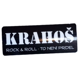 Krahoš wanted sticker spotted in Prague in 2025