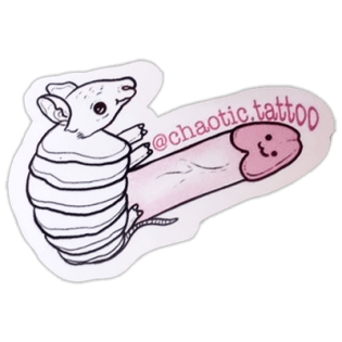 Chaotic Tattoo wanted sticker spotted in Prešov in 2025.