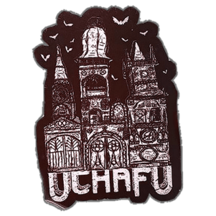 Uchafu wanted sticker spotted in Prešov in 2025