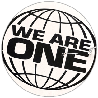 WE ARE ONE wanted sticker spotted in Bangkok in 2025