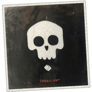 Darko Art wanted sticker spotted in Bangkok in 2025