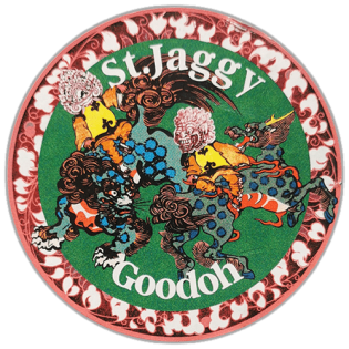 St. Jaggy Goodoh wanted street sticker was spotted in Bangkok in 2025