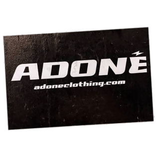 Adone Clothing wanted sticker spotted in Prague in 2025