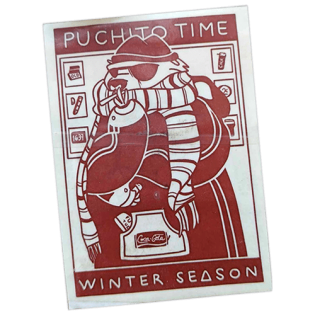 Puchito Time wanted sticker spotted in Valletta in 2024