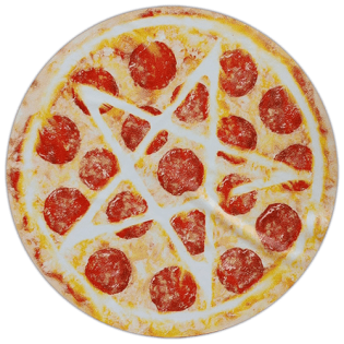 Salami Pizza wanted sticker spotted in Prague in 2025