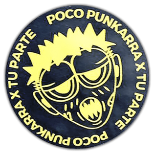Poco Punkarra x Tu Parte wanted sticker spotted in Edinburgh in 2025