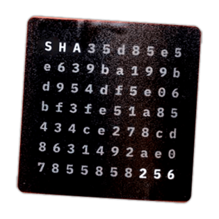 SHA 256 wanted sticker spotted in Prešov in 2025