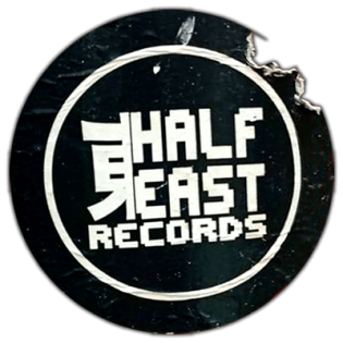 Half Beast Records wanted sticker spotted in Porto in 2025