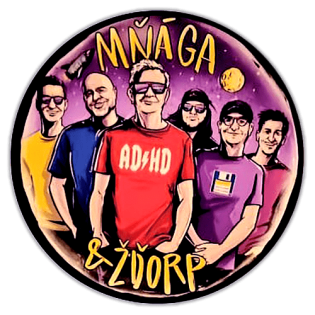 Mňága a Žďorp wanted sticker spotted in Prešov in 2025