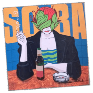 Soba wanted sticker spotted in Porto in 2025