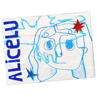 Alicelu wanted sticker spotted in Prague in 2025