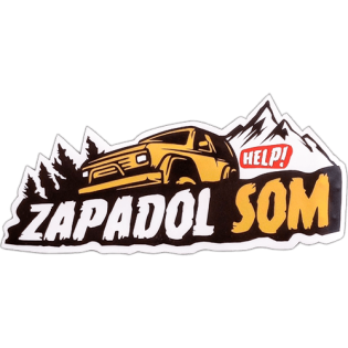 Zapadol Som wanted sticker spotted in Prešov in 2025