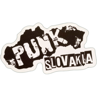 Punk Slovakia wanted sticker spotted in Prešov in 2026