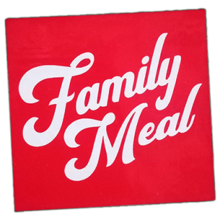 Family Meal wanted sticker spotted in Prague in 2025