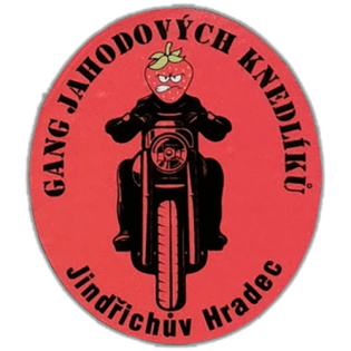 Gang Jahodových Knedlíků wanted sticker spotted in Starý Hrozenkov in 2025
