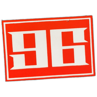 96 wanted sticker spotted in Bangkok in 2025