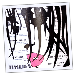 Jimzina wanted sticker spotted in Košice in 2026